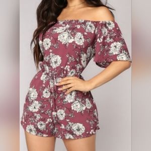 Fashion Nova floral Romper